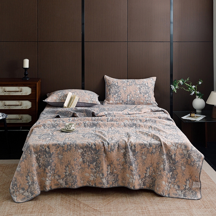 91家纺网 家纺一手货源 找家纺 悦然毛巾被 2024新款7A抗菌浴巾70*140cm 7A抗菌 凤凰绿