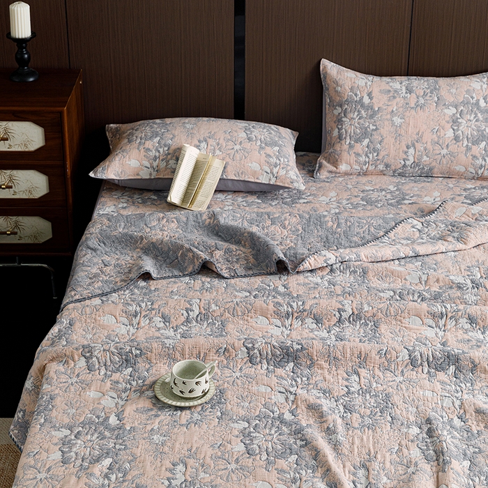 91家纺网 家纺一手货源 找家纺 （总）悦然毛巾被 2026新款全棉三层纱A类多功能毛巾被休闲毯夏被床盖床单