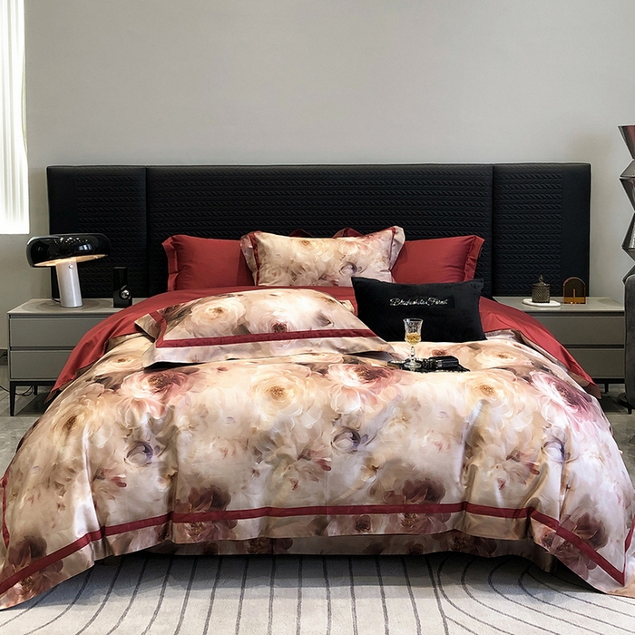 （总）2024新款高支数码印花四件套