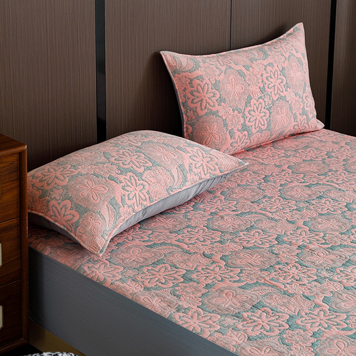 91家纺网 家纺一手货源 找家纺 悦然毛巾被 2026新款全棉三层纱A类多功能毛巾被休闲毯夏被床盖床单 花间小憩