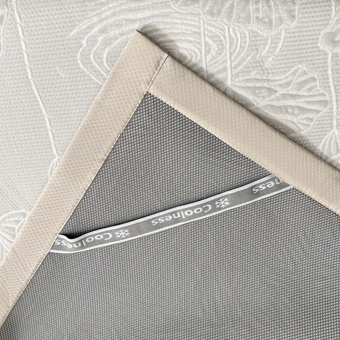 91家纺网 家纺一手货源 找家纺 绒艺席业 2026年新款立体浮雕工艺正宗凉感豆豆席凉席席子-平铺款 豆豆荷塘月色-浅灰色