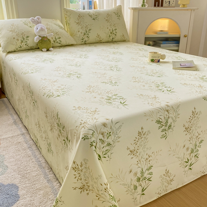 91家纺网 家纺一手货源 找家纺 漫仙阁家纺 2026新款老粗布床单系列 微风徐徐