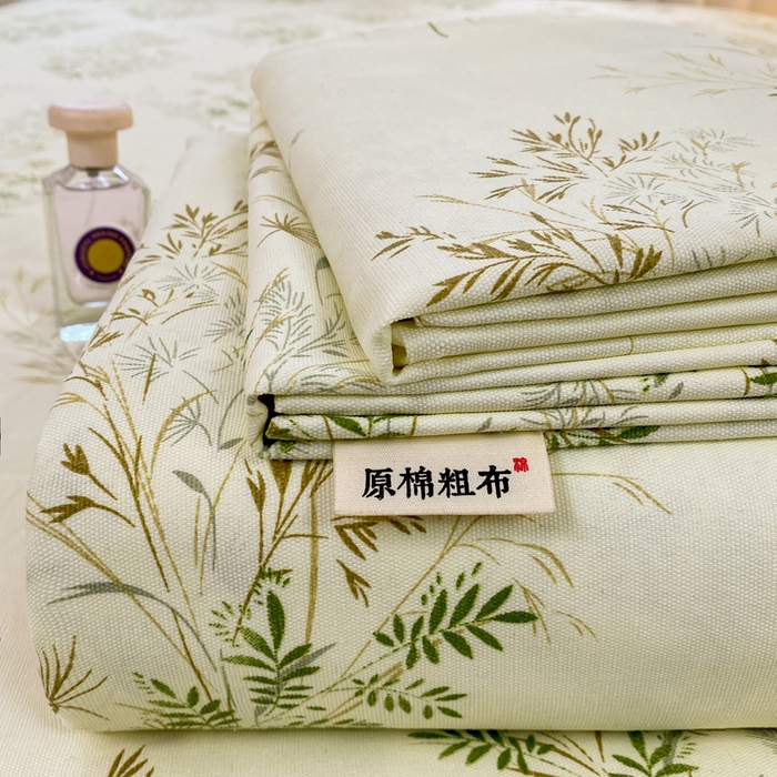 漫仙阁家纺 2026新款老粗布床单系列 微风徐徐