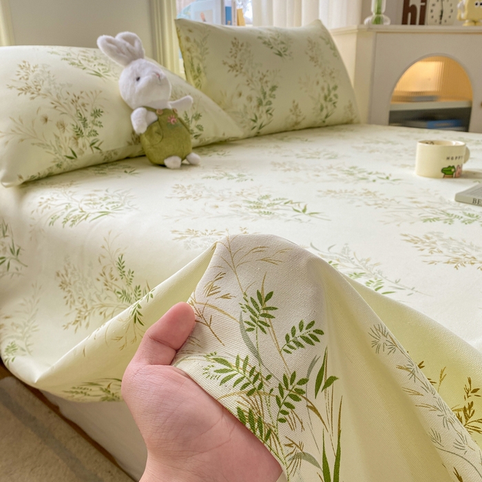 91家纺网 家纺一手货源 找家纺 漫仙阁家纺 2026新款老粗布床单系列 微风徐徐