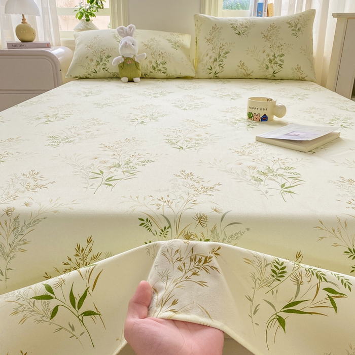 91家纺网 家纺一手货源 找家纺 漫仙阁家纺 2026新款老粗布床单系列 微风徐徐