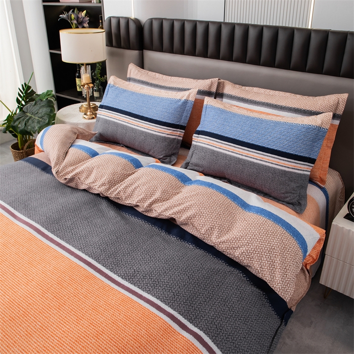 91家纺网 家纺一手货源 找家纺 佳宇轩 2026新款爆款140克独版植物羊绒加厚斜纹磨毛四件套 摩登时代