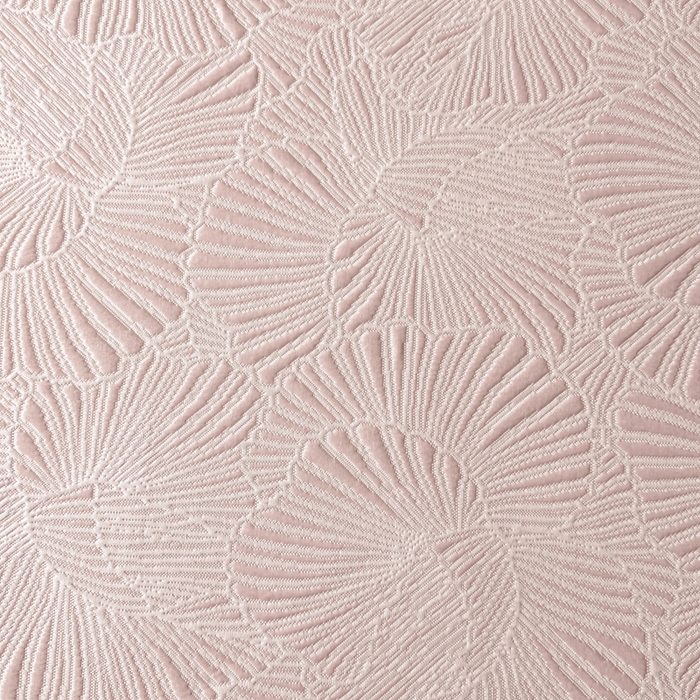 91家纺网 家纺一手货源 找家纺 绒艺席业 2026年新款立体浮雕工艺正宗凉感豆豆席凉席席子-平铺款 豆豆银杏叶-粉色