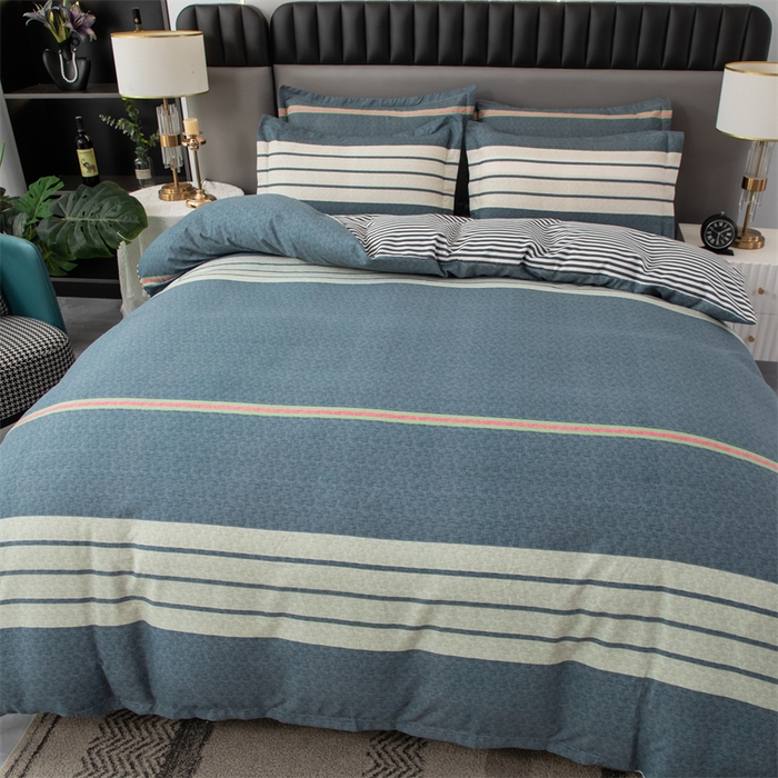 91家纺网 家纺一手货源 找家纺 佳宇轩 2026新款爆款140克独版植物羊绒加厚斜纹磨毛四件套 绅士