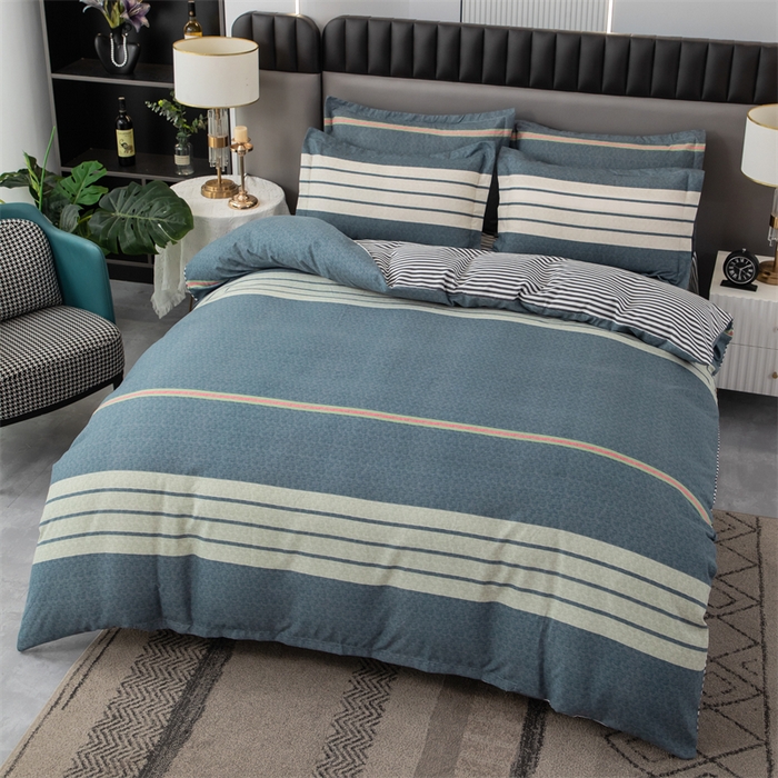 91家纺网 家纺一手货源 找家纺 佳宇轩 2026新款爆款140克独版植物羊绒加厚斜纹磨毛四件套 绅士