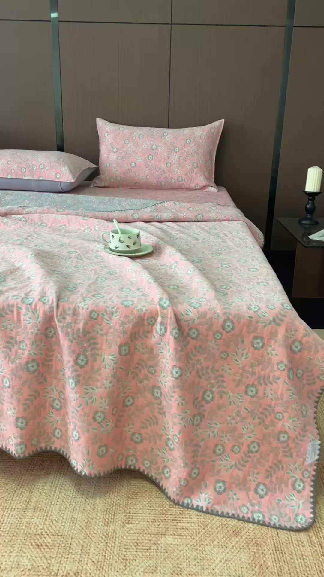 91家纺网 家纺一手货源 找家纺 悦然毛巾被 2026新款全棉三层纱A类多功能毛巾被休闲毯夏被床盖床单 软雾轻眠