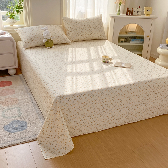 91家纺网 家纺一手货源 找家纺 漫仙阁家纺 2026新款老粗布床单系列 雅韵