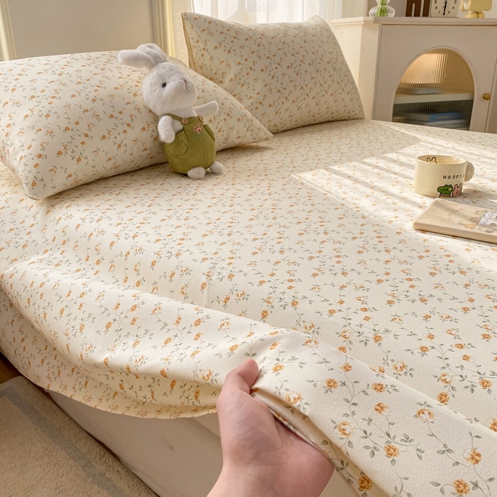 91家纺网 家纺一手货源 找家纺 漫仙阁家纺 2026新款老粗布床单系列 雅韵