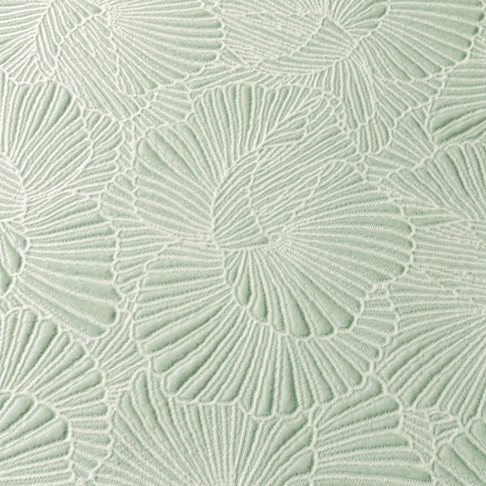 91家纺网 家纺一手货源 找家纺 绒艺席业 2026年新款立体浮雕工艺正宗凉感豆豆席凉席席子-平铺款 豆豆银杏叶-绿色