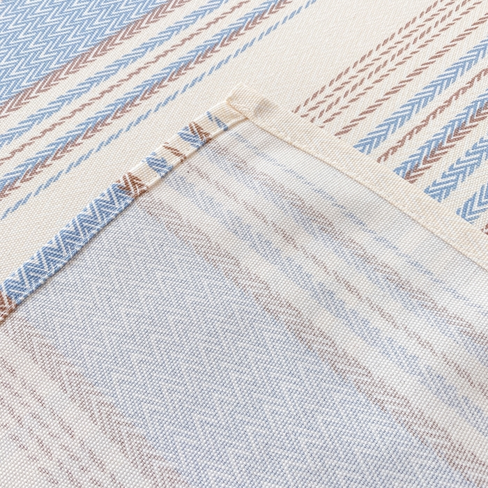 91家纺网 家纺一手货源 找家纺 漫仙阁家纺 2026新款老粗布床单系列 烟雨蓝