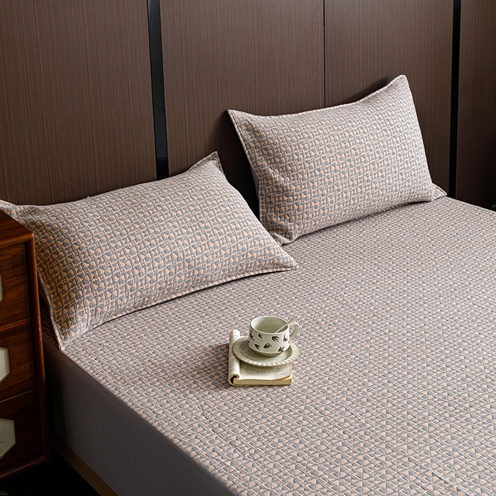 91家纺网 家纺一手货源 找家纺 悦然毛巾被 2026新款全棉三层纱A类多功能毛巾被休闲毯夏被床盖床单 星落棉柔