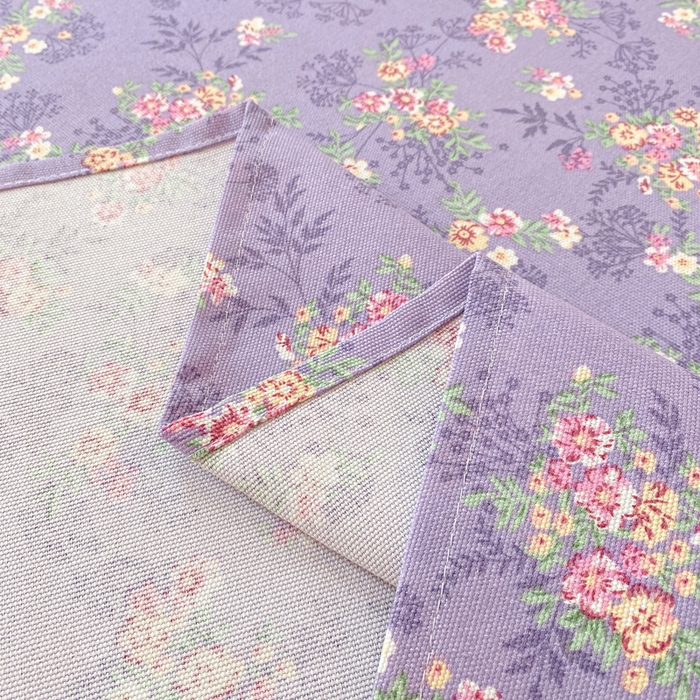 91家纺网 家纺一手货源 找家纺 漫仙阁家纺 2026新款老粗布床单系列 紫罗兰