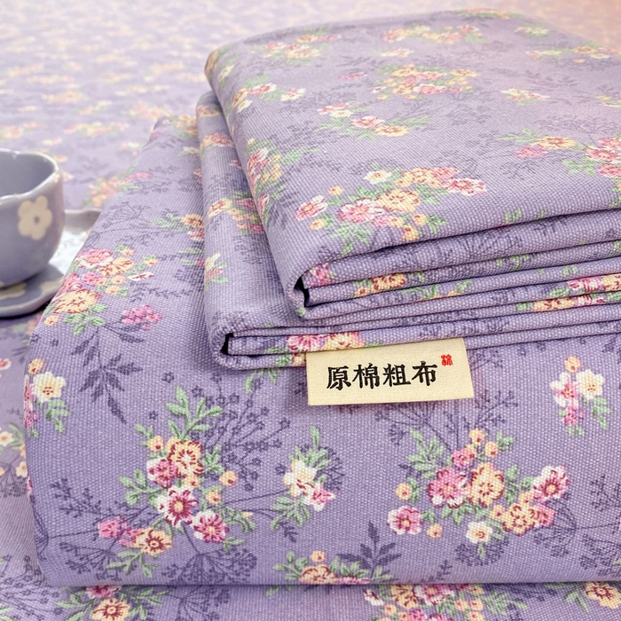 漫仙阁家纺 2026新款老粗布床单系列 紫罗兰