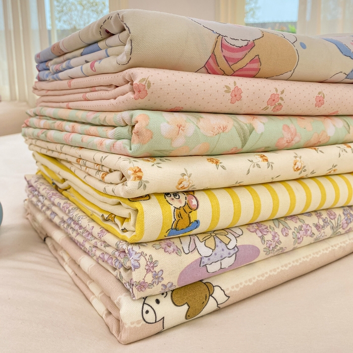 91家纺网 家纺一手货源 找家纺 漫仙阁家纺 2026新款老粗布床单系列 组合