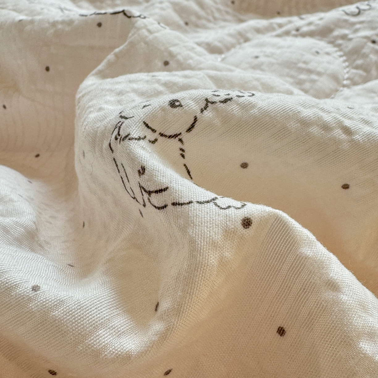 91家纺网 家纺一手货源 找家纺 （总）慕澄家纺 2026新款泡芙棉贝壳边印花夏被四件套