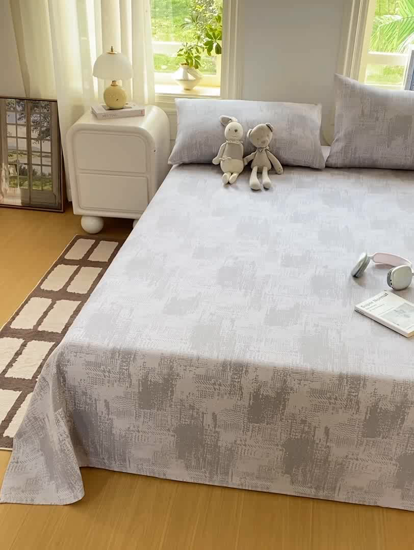 91家纺网 家纺一手货源 找家纺 漫仙阁家纺 2026新款老粗布床单系列 时空