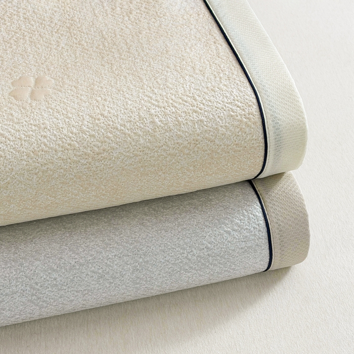 91家纺网 家纺一手货源 找家纺 绒艺席业 2026年新款立体浮雕工艺正宗凉感豆豆席凉席席子-平铺款 组合图仅做展示不可下单