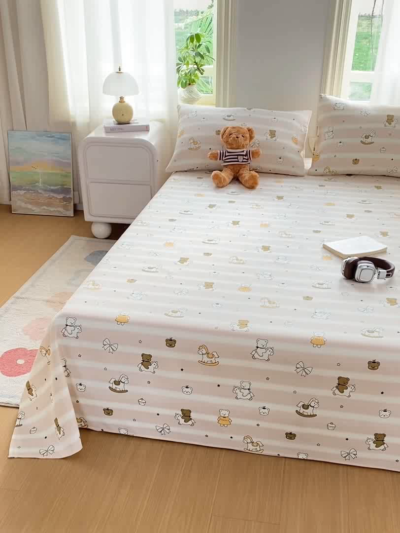 91家纺网 家纺一手货源 找家纺 漫仙阁家纺 2026新款老粗布床单系列 马上发财