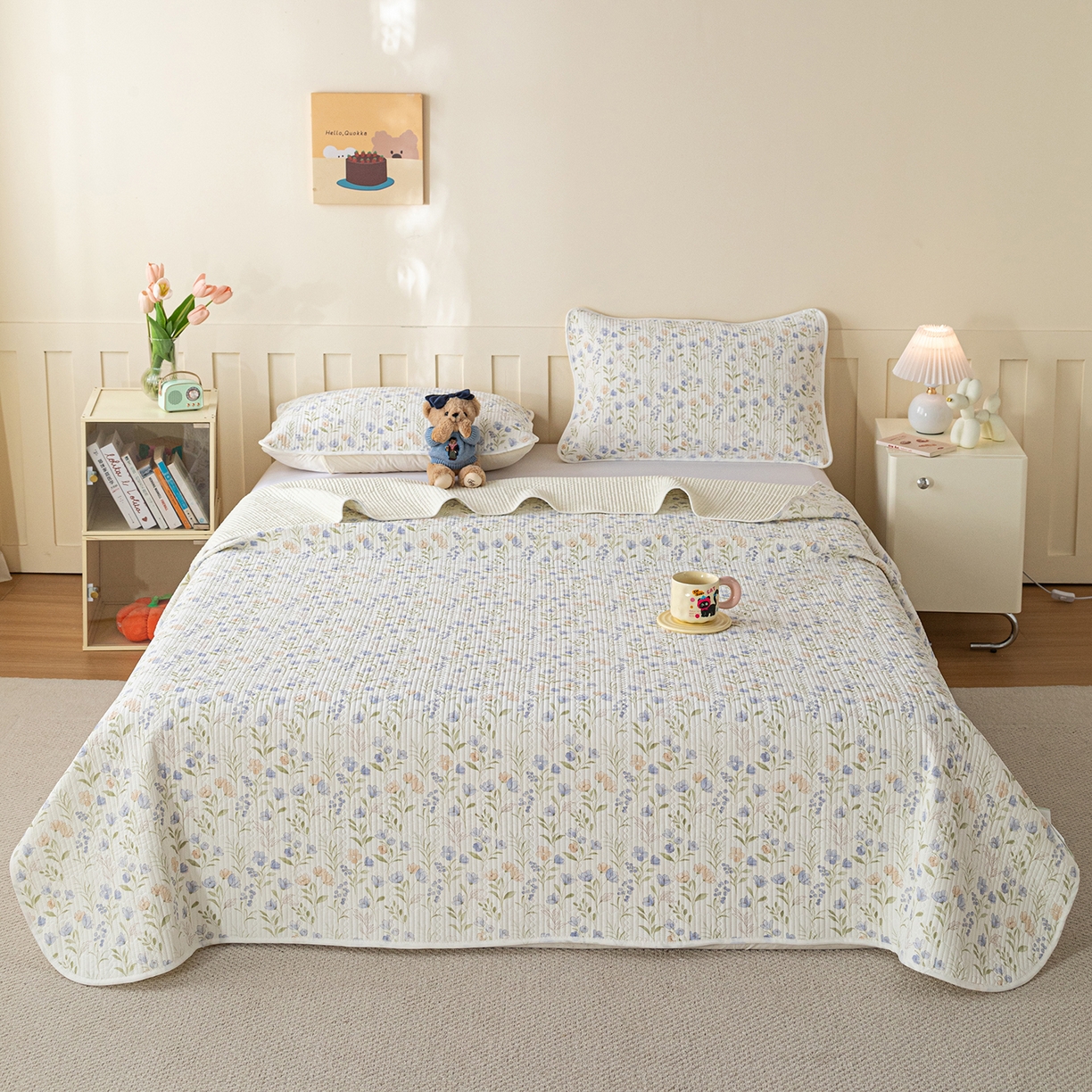 91家纺网 家纺一手货源 找家纺 （总）源舜家纺 2026新款锦氨印花凉感床盖三件套