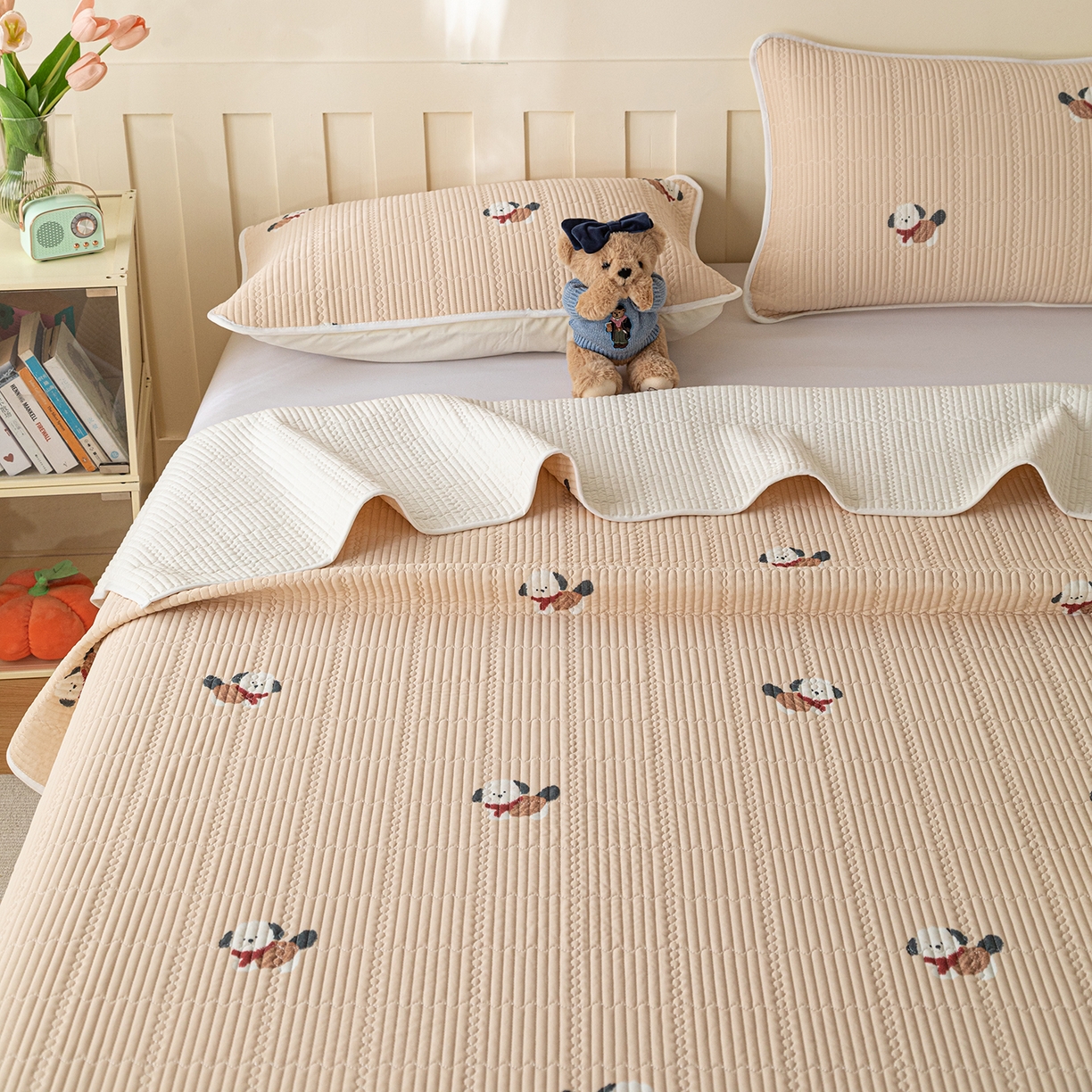 91家纺网 家纺一手货源 找家纺 （总）源舜家纺 2026新款锦氨印花凉感床盖三件套