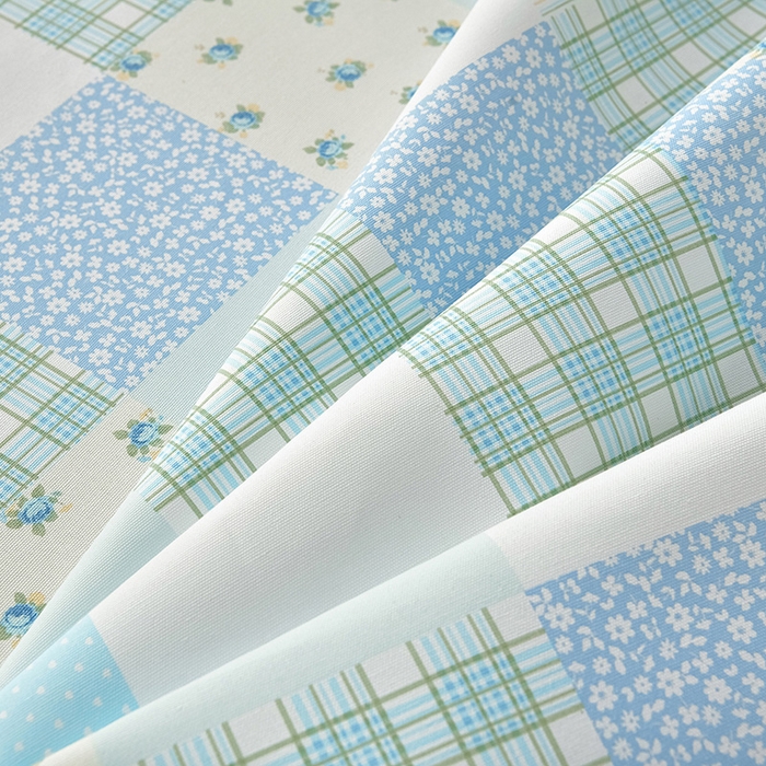 91家纺网 家纺一手货源 找家纺 星窝家纺 2026新款花边老粗布凉席三件套 半亩花田