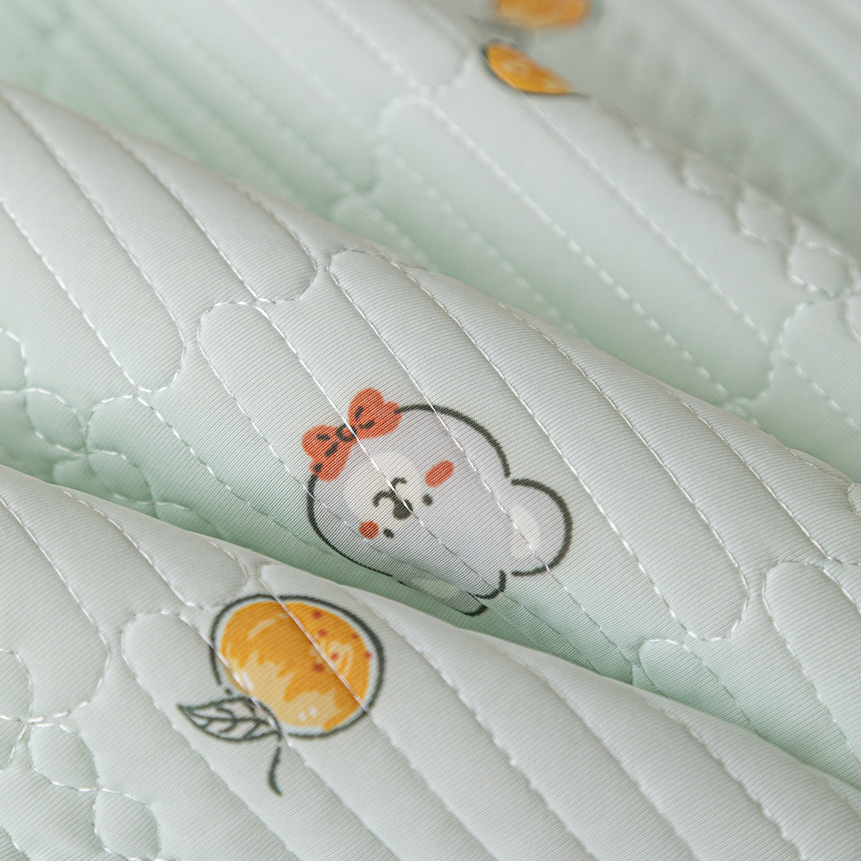 91家纺网 家纺一手货源 找家纺 源舜家纺 2026新款锦氨印花凉感床盖三件套 萌宠乐园