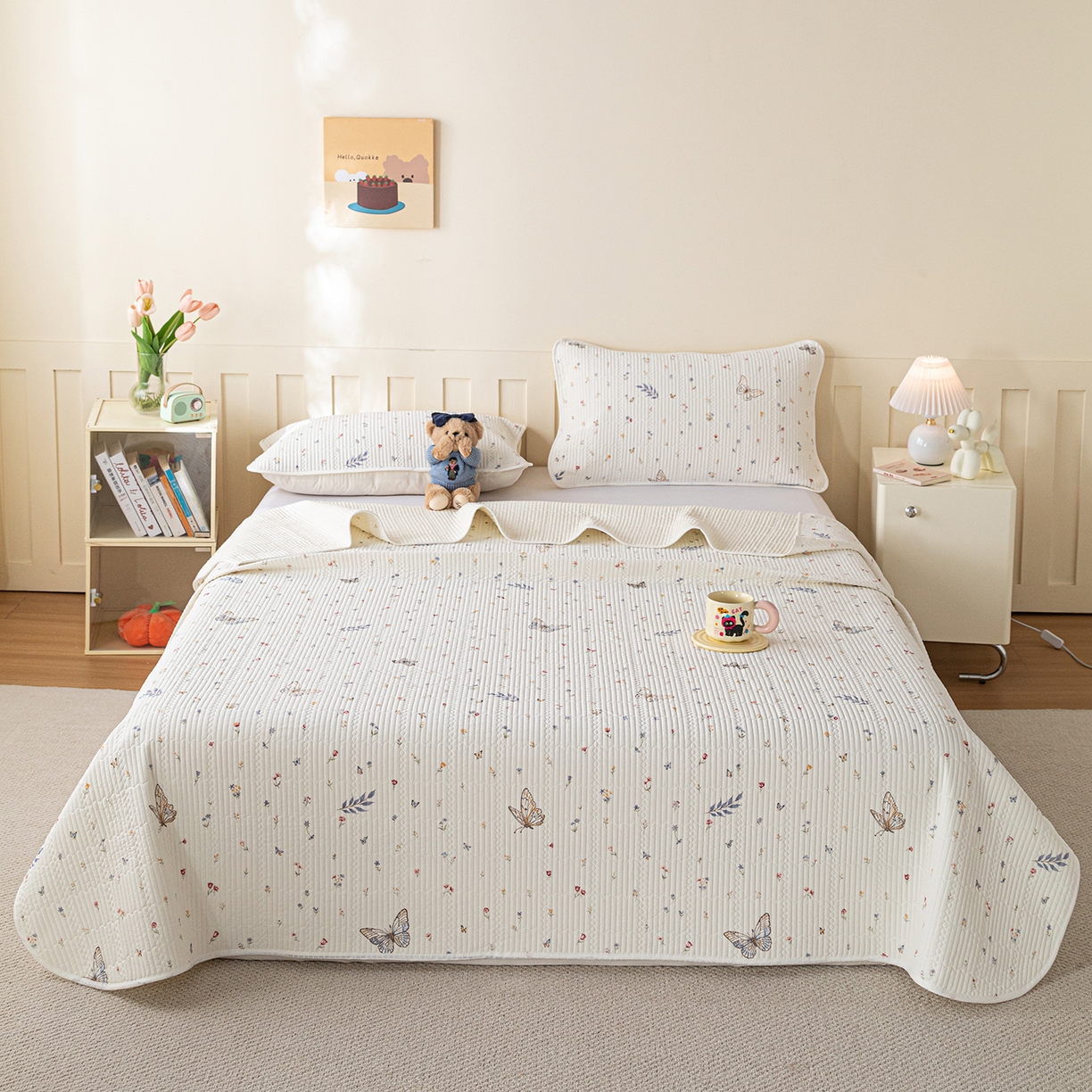 源舜家纺 2026新款锦氨印花凉感床盖三件套 梦境