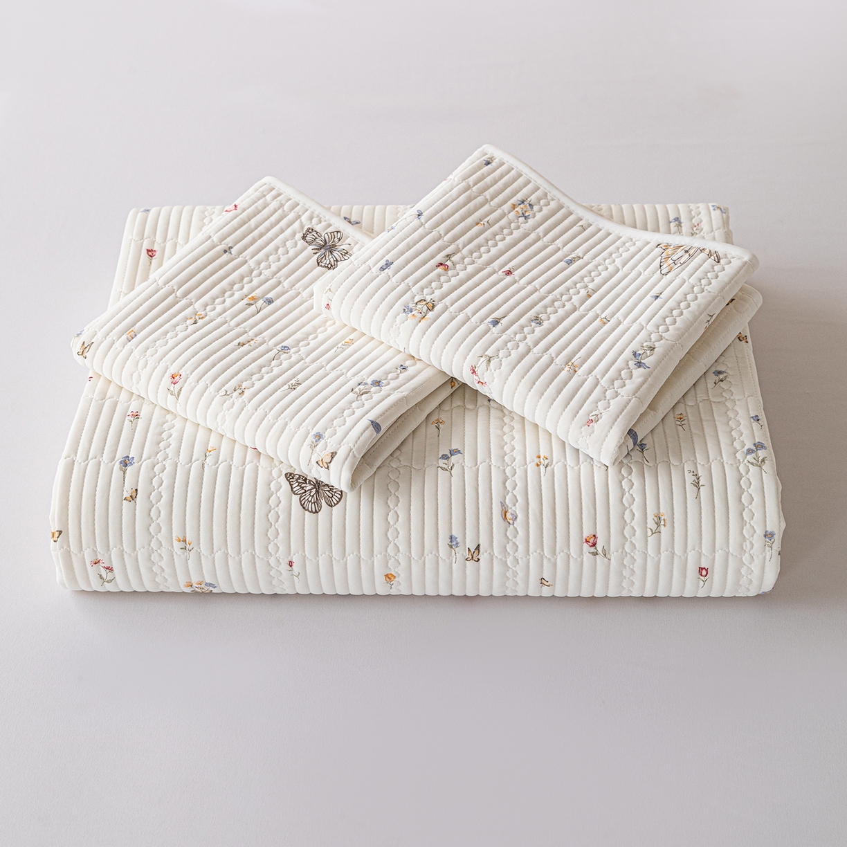 91家纺网 家纺一手货源 找家纺 源舜家纺 2026新款锦氨印花凉感床盖三件套 梦境