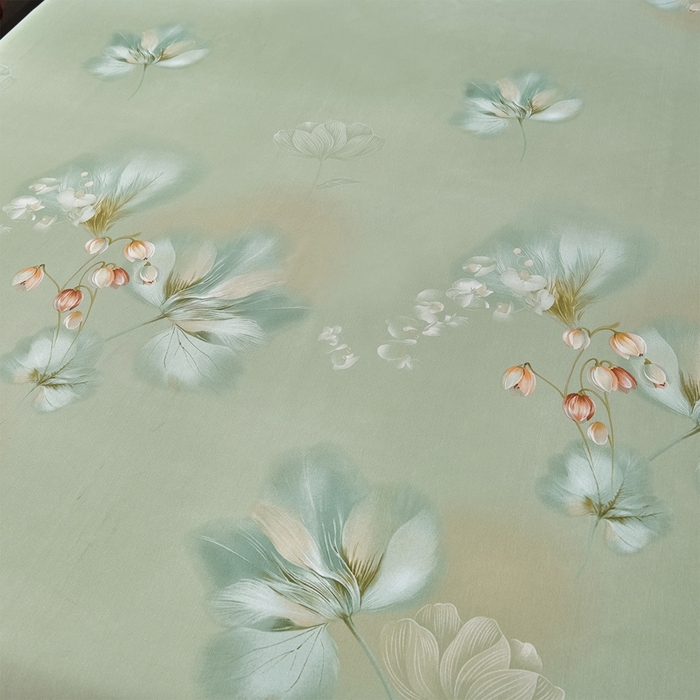 91家纺网 家纺一手货源 找家纺 星窝家纺 2026新款花边老粗布凉席三件套 半夏花语