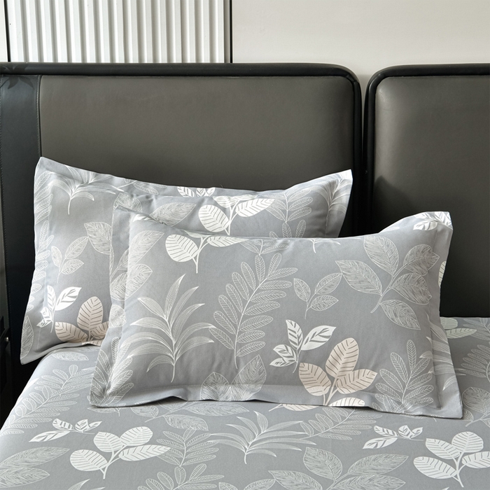 91家纺网 家纺一手货源 找家纺 星窝家纺 2026新款花边老粗布凉席三件套 春旭日-灰