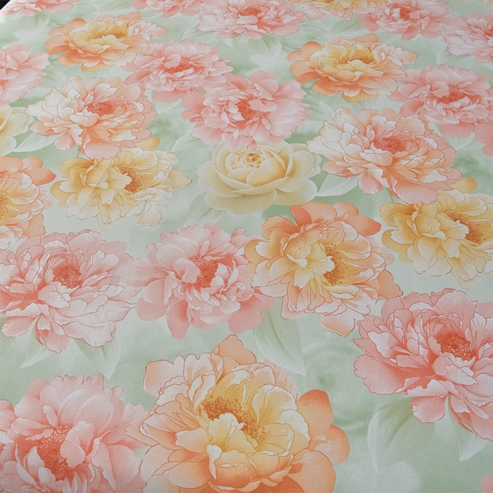 91家纺网 家纺一手货源 找家纺 星窝家纺 2026新款花边老粗布凉席三件套 花暖迎春