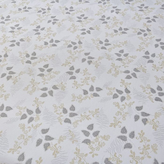 91家纺网 家纺一手货源 找家纺 星窝家纺 2026新款花边老粗布凉席三件套 花叶扶苏-灰