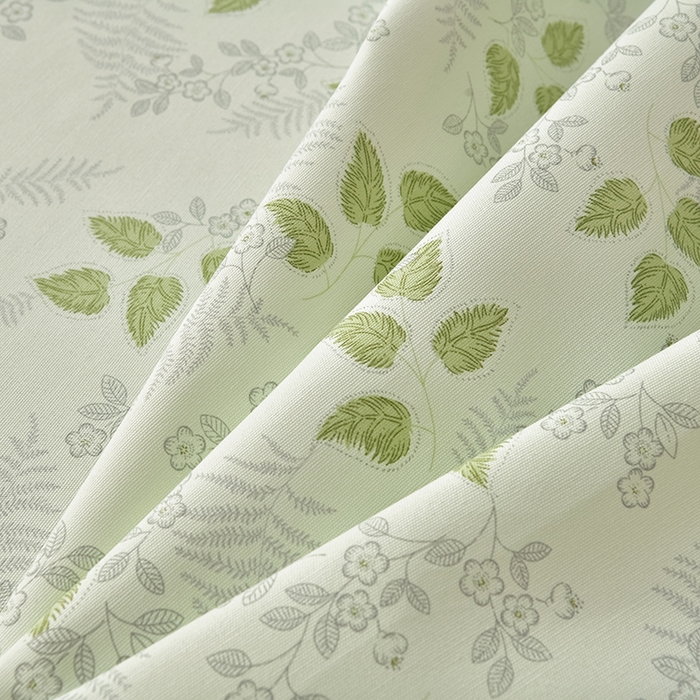 91家纺网 家纺一手货源 找家纺 星窝家纺 2026新款花边老粗布凉席三件套 花叶扶苏-绿