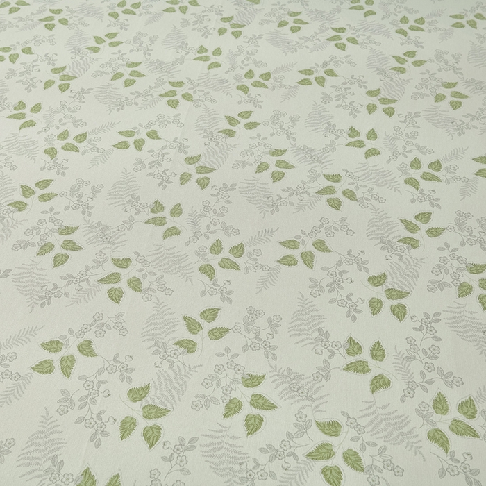 91家纺网 家纺一手货源 找家纺 星窝家纺 2026新款花边老粗布凉席三件套 花叶扶苏-绿