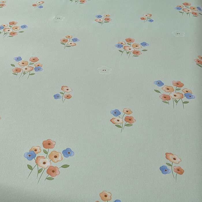 91家纺网 家纺一手货源 找家纺 星窝家纺 2026新款花边老粗布凉席三件套 嘉百丽-绿