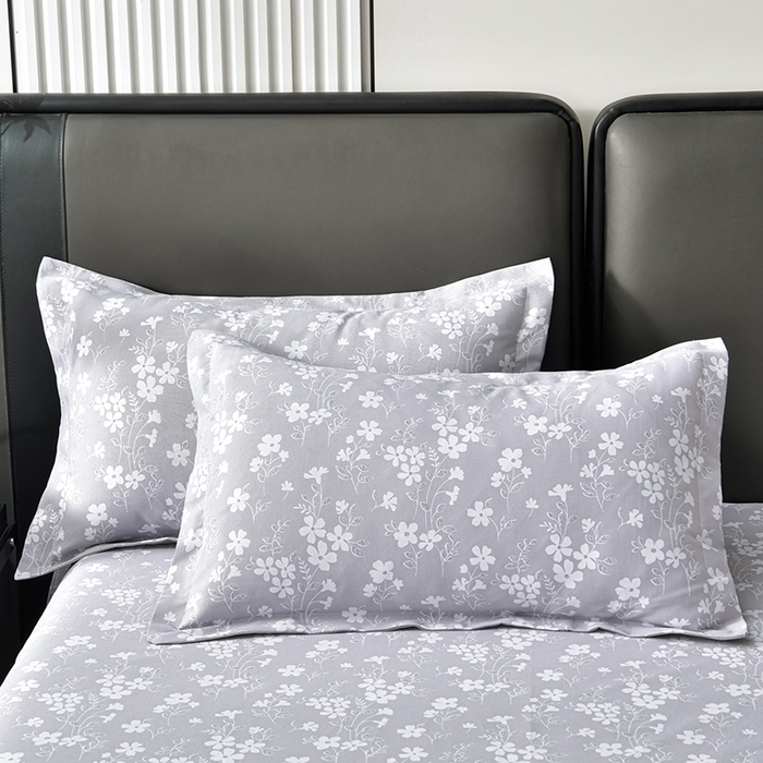 91家纺网 家纺一手货源 找家纺 星窝家纺 2026新款花边老粗布凉席三件套 沁风花巷