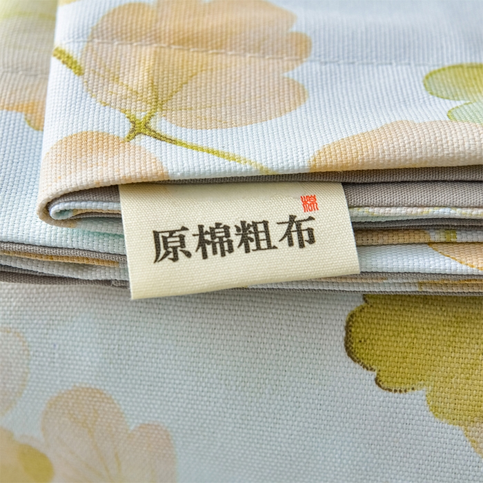 91家纺网 家纺一手货源 找家纺 星窝家纺 2026新款花边老粗布凉席三件套 宛若黎光-绿