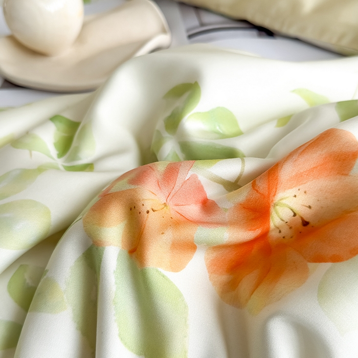 91家纺网 家纺一手货源 找家纺 Mr.pig猪先生水洗棉 2026新款A类天丝莱赛尔数码印花四件套夏季凉感丝滑被套床单床上用品（展示价格为控价，实际价格请联系客服） 琉夏