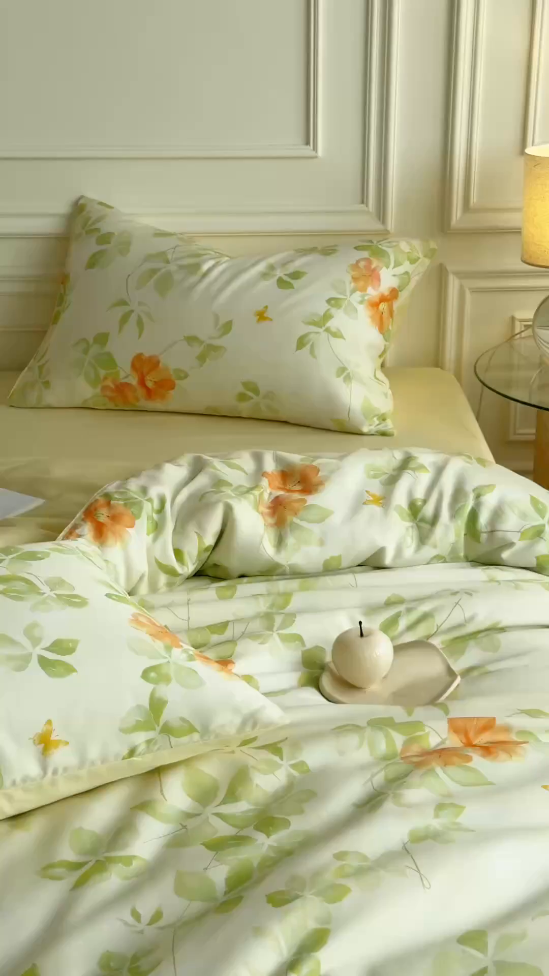 91家纺网 家纺一手货源 找家纺 Mr.pig猪先生水洗棉 2026新款A类天丝莱赛尔数码印花四件套夏季凉感丝滑被套床单床上用品（展示价格为控价，实际价格请联系客服） 琉夏