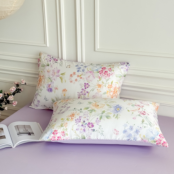 91家纺网 家纺一手货源 找家纺 Mr.pig猪先生水洗棉 2026新款A类天丝莱赛尔数码印花四件套夏季凉感丝滑被套床单床上用品（展示价格为控价，实际价格请联系客服） 轻漾花居