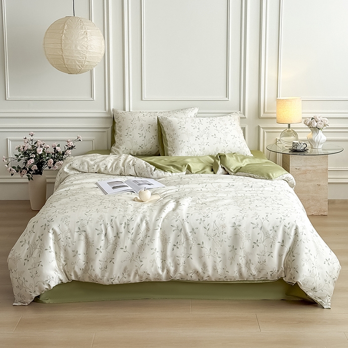 91家纺网 家纺一手货源 找家纺 Mr.pig猪先生水洗棉 2026新款A类天丝莱赛尔数码印花四件套夏季凉感丝滑被套床单床上用品（展示价格为控价，实际价格请联系客服） 纸夏