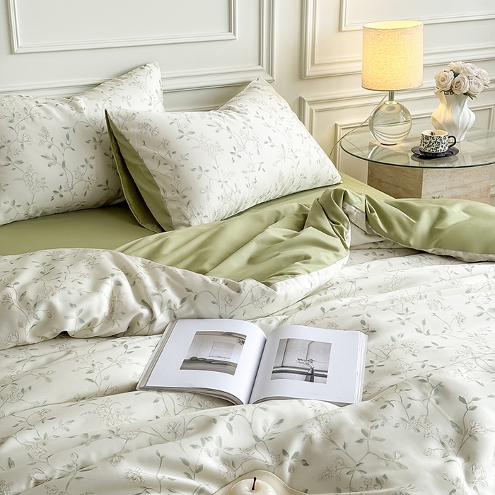 91家纺网 家纺一手货源 找家纺 Mr.pig猪先生水洗棉 2026新款A类天丝莱赛尔数码印花四件套夏季凉感丝滑被套床单床上用品（展示价格为控价，实际价格请联系客服） 纸夏