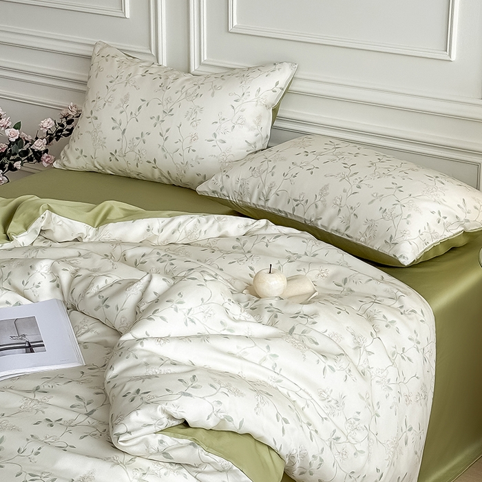 91家纺网 家纺一手货源 找家纺 Mr.pig猪先生水洗棉 2026新款A类天丝莱赛尔数码印花四件套夏季凉感丝滑被套床单床上用品（展示价格为控价，实际价格请联系客服） 纸夏