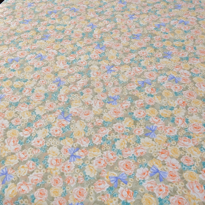 91家纺网 家纺一手货源 找家纺 星窝家纺 2026新款花边老粗布凉席三件套 阳春之歌