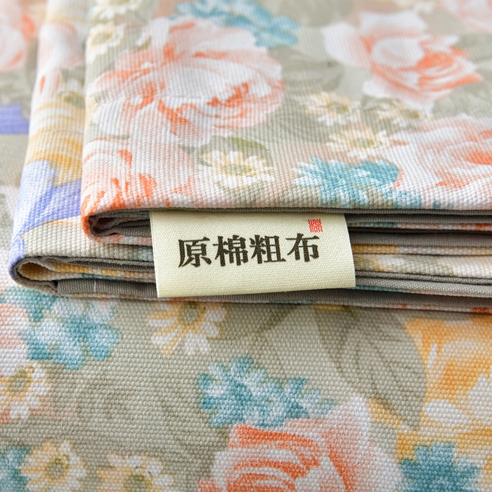 91家纺网 家纺一手货源 找家纺 星窝家纺 2026新款花边老粗布凉席三件套 阳春之歌