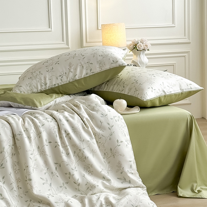 91家纺网 家纺一手货源 找家纺 Mr.pig猪先生水洗棉 2026新款A类天丝莱赛尔数码印花四件套夏季凉感丝滑被套床单床上用品（展示价格为控价，实际价格请联系客服） 纸夏